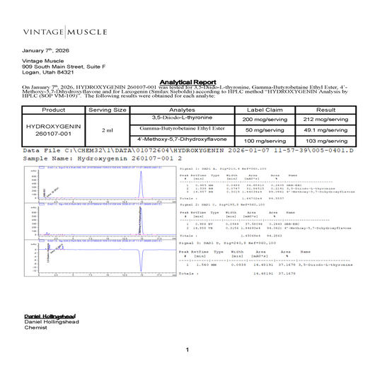 Hormonal Fat Burner, Muscle Preserving - Hydroxygenin™